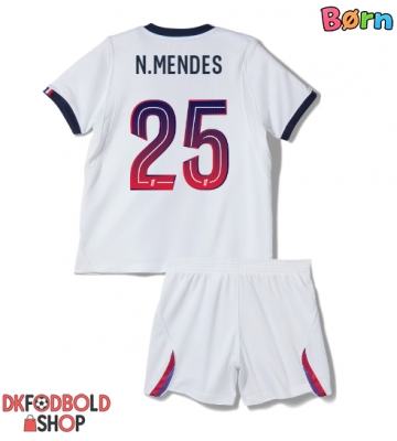 Paris Saint-Germain Nuno Mendes #25 Udebanesæt Børn 2026-27 Kort ærmer (+ korte bukser)